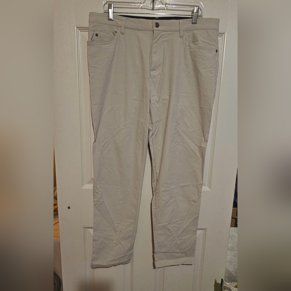 Light Gray Adidas Golf Go-To 5 Pocket Pant Tapered Fit W34 X L30